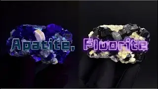 Chinese mineral specimen: Apatite, Fluorite from Chifeng City, Inner Mongolia, China.