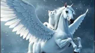 Magical Cat &  Flying Horse | Epic Ice Land Adventure Story | #aivideo #story