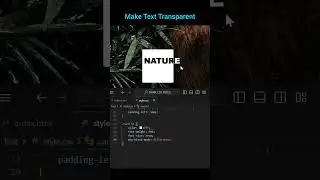 Make Text Transparent #css #tipsandtricks #webdesign #howto #coding #design #shorts