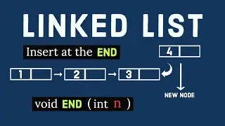 Insert a node at the end of a Linked List | C++