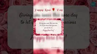happy rose 🌹 day status || rose day special whatsapp status || #reenasharma3011 @SumaiyaCreations
