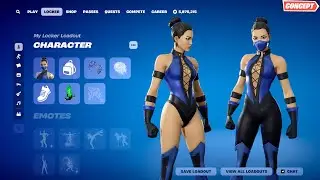 Fortnite Mortal Kombat KITANA but with More Styles (Concept Showcase)