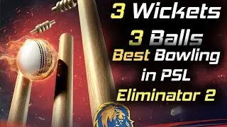 Thrilling Hatrick Of Wickets | Peshawar Zalmi Vs Karachi Kings | Eliminator 2 | HBL PSL 2018|M1F1