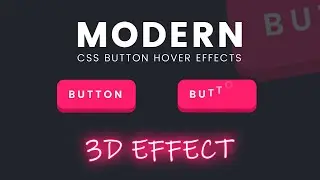How to Make a 3D Button with Hover Animation Using HTML & CSS