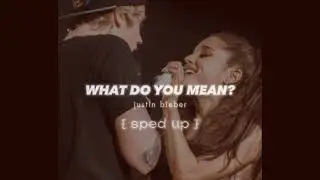 What do you mean // {sped up}