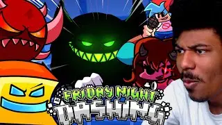 GEOMETRY DASH MAKES IN TO FNF!!! | Friday Night Funkin ( Vs Geometry Dash Mod)