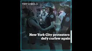 New York City protesters defy curfew again