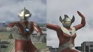 ULTRAMAN FIGHTING EVOLUTION 3~(PLAYSTATION 2)~ZOFFY VS ULTRAMAN TARO(HARD)~VERSUS MODE