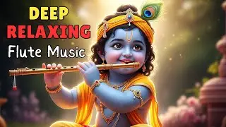 BEST KRISHNA FLUTE MUSIC  || DEEP RELAXING || VRINDAVAN KRISHNA BHAKTI