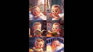 Cute AI Baby Daily Routine 👶 | Morning to Night | Kids Cartoon