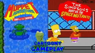 Cartoony Gameplay: Muppet Adventure Chaos at the Carnival / Bart Vs. the Space Mutants