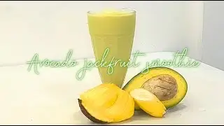 🥑 Avocado jackfruit smoothie 🥑 #2024 #drink #smoothie #tiktok #asmr #easy #recipe #homecafe