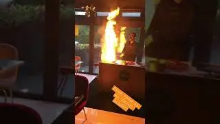 Fire show | at my shish |restaurant | London | food #london #londonfoodie #viral #trending #funny