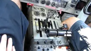Saab engine start, cockpit