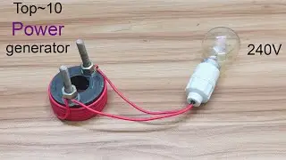 Free electricity 240v AC energy generator top 10 magnetic copper wire at home