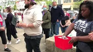 Peaceful prayer protest in downtown Kalamazoo