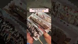 Stick waffle starting from ₹50 🥰 #indianstreetfood #ahmedabadstreetfood #reelitfeelit #waffle #food