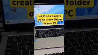 Use this shortcut to quickly create a folder on your PC #windows #computertechnic #tech #computer