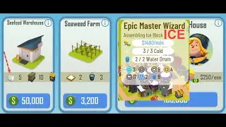 TownStar - Beginners - Make Ice Blocks, Seafood Storage, and Shrimp