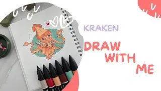 🎨 Draw with me | Kraken using promarkers manga set 2