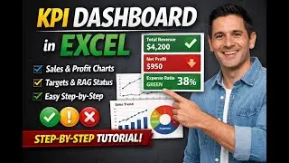 Build a KPI Dashboard in Excel (Part 1) | Small Business Example