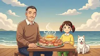 Cooking Crab Roe Sauce by the Quiet Sea | Cozy Family ASMR & Slow Living
