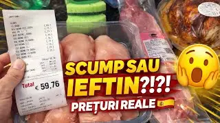 ȘOC! Prețuri la supermarket în Spania | Cat cheltui pe mâncare?!?!
