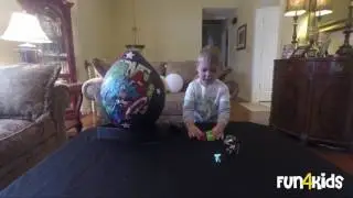 Large Marvel Surprise Egg Opening Marvel DC Comics Hatchimals Paw Patrol