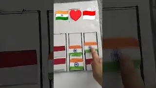 India flag 🇮🇳 Vs Indonesia flag 🇮🇩#youtube #nationalflag #viral