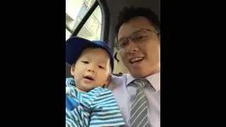 ZinDo singing happy birthday with daddy