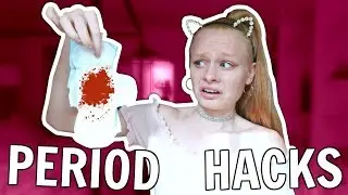 PERIOD HACKS EVERY GIRL SHOULD KNOW! 😱 *omg*