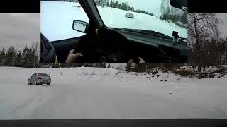 Hyvinkään Vauhtipuisto jäärata - Ford Sierra 1.6 - (3)