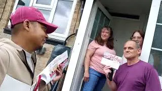 Election campaign for Labour Party at Bournemouth UK 2024