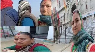 सुबह सवेरे चल दिए मंदिर के लिए घर के सारे काम निपटा कर 💐🌹🌺#Devendra ka Ghar sansar#family block