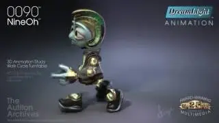 NineOh&trade; 0090&trade; 3D Character Walk Cycle Study
