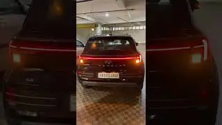 Hyundai venue sx black 2023 Rear View with connecting Tail lights #shorts #venue