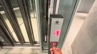 2019 Schindler 5500 Linea 300 MRL traction elevator @ The Circle, Zurich International Airport, CH
