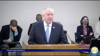 DMV commissioner Richard Holcomb tells the House Appropriations Committee about staffing challenges
