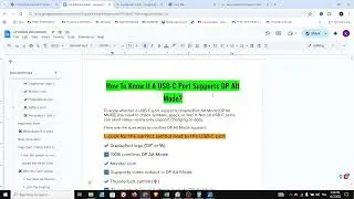 Как узнать, поддерживает ли порт USB-C режим DP Alt &mdash; полное руководство