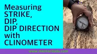Measuring Strike ,Dip Direction, Dip Amount With Clinometer Compass | Geology | Geography