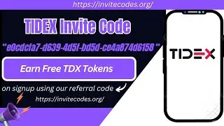 Tidex Exchange Invite Code &ndash; [ e0cdcfa7-d639-4d5f-bd5d-ce4a874d6158]-Earn Free TDX Tokens