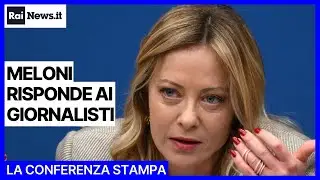 Giorgia Meloni, la conferenza stampa annuale