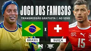🔴 AO VIVO E COM IMAGENS | BRASIL X SU&Iacute;&Ccedil;A | JOGO DOS FAMOSOS COM RONALDINHO G&Aacute;UCHO