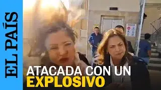 El momento en que un explosivo alcanza a una diputada del Partido Nacional de Honduras | EL PA&Iacute;S