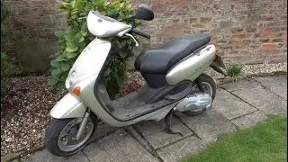 HS31 Sandblasting Yamaha scooter wheel and shock absorber paint