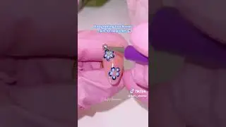 EASY Holo Spring Flower Nails for Beginners 🤍🩵💙