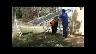 Solar Ground Mount With Fast Mega Anchor Footing Installation
