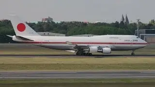 Japanese Air Force Boeing 747-400 [20-1101] - arrival @ Berlin-Tegel Airport! (1080p)