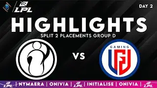 IG vs LGD Highlights | LPL Split 2 Placements Group D | Invictus Gaming vs LDG Gaming by Onivia