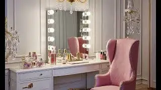 Ethereal Elegance: A Crystal-Inspired Makeup Station #interiordesign #makeuptutorial